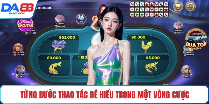 Từng bước thao tác dễ hiểu trong một vòng cược